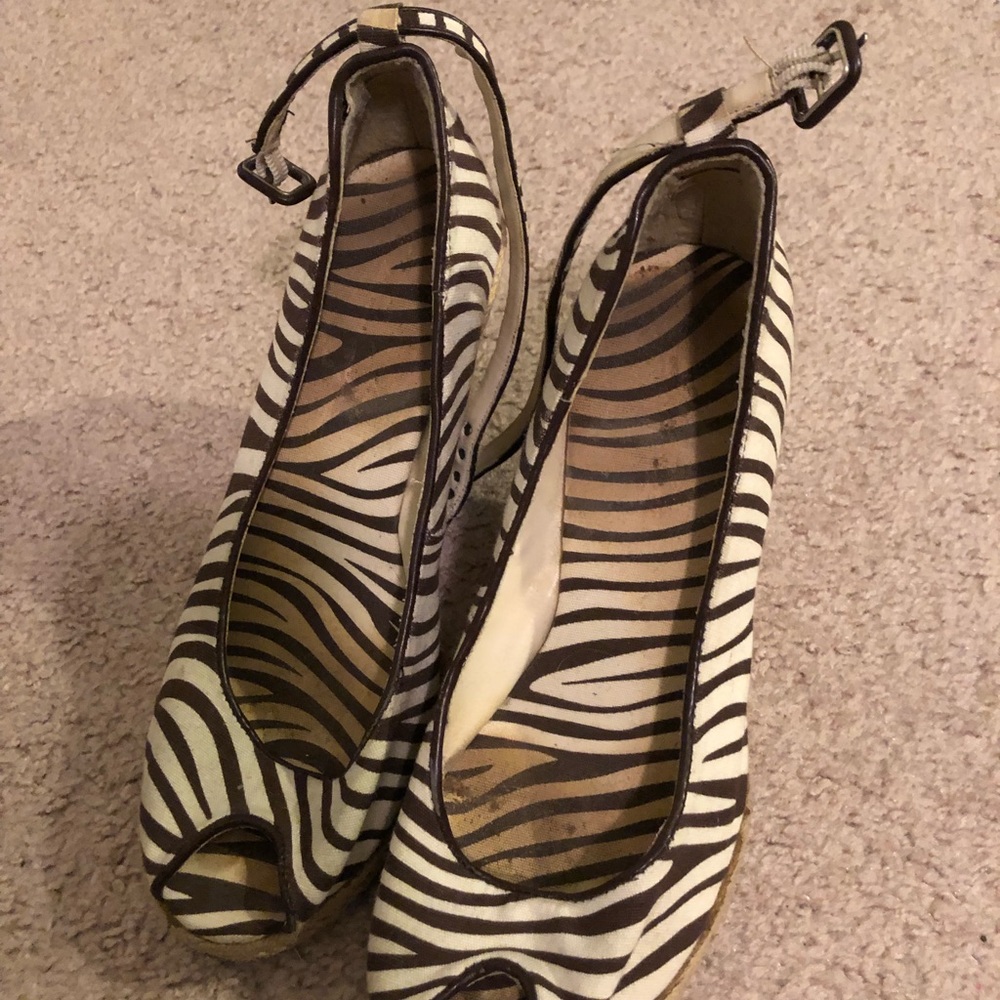 Brown Zebra Wedges